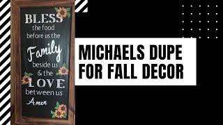 Michaels Fall Decor - Dollar Store DIY Dupe