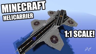 Marvels Avengers Shield Helicarrier Recreated In Minecraft Scale 11 Full Scale