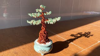 [Bonsai Handmade]How To Make Mini Bonsai Tree Wire Sculptures 12