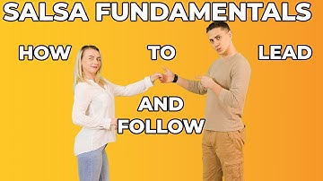 Salsa Basic Step Beginner Partner work | Salsa How to Lead & Follow Marius&Elena