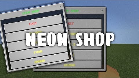 Pocketmine Plugin NeonShop | Free Download
