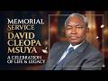 LIVE MEMORIAL SERVICE HON DAVID CLEOPA MSUYA A CELEBRATION OF LIFE AND LEGACY 17 05 2026 
