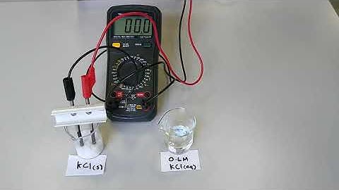 Measuring Conductivity of Solids and Aqueous Solutions