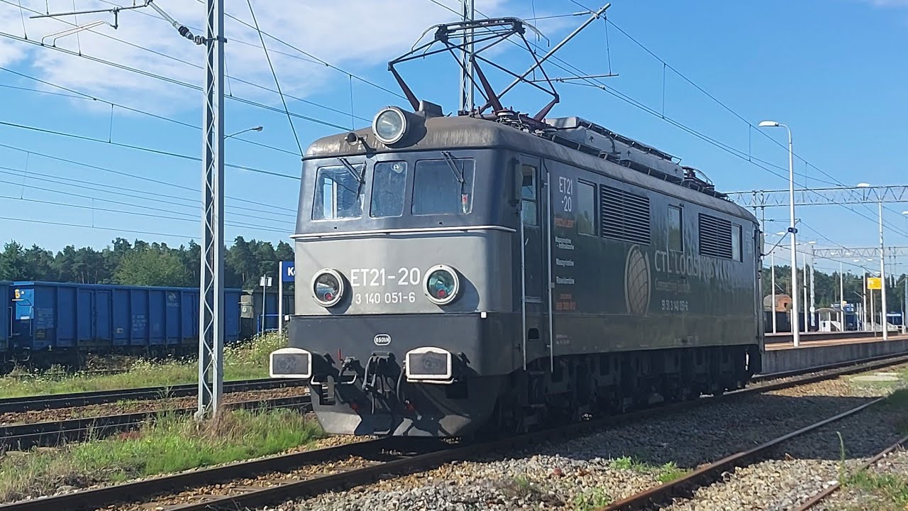 Pociągi w Kochanowicach lipiec 2024