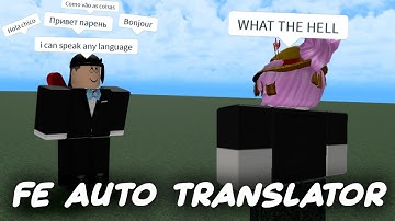 ROBLOX FE Auto Translator Script | ROBLOX EXPLOITING