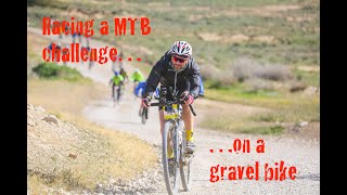 Racing my Lauf Seigla gravel bike at MTB race Orbea Monegros