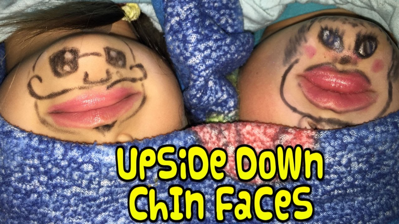 Upside Down Chin Faces 😝 YouTube