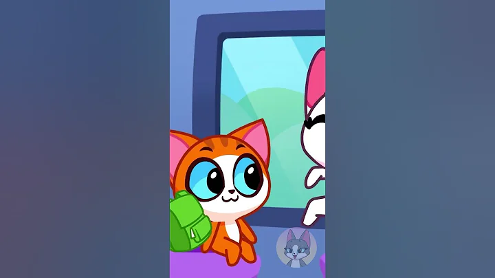 🚌 Put Your Seatbelt on in the School Bus!✔️😻Good Habits and Safety Rules by Purr-Purr #Shorts