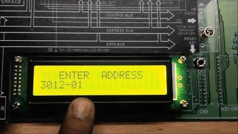 8031 microcontroller training kit -lcd version