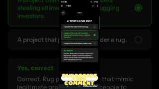 Y bot | Week 3 Lesson 6 Understanding Scams in Crypto - Part 1 | Learning Tasks Answers