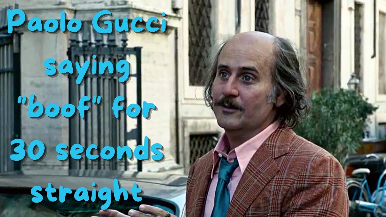 Every Time Paolo Gucci Says "Boof" House of Gucci YouTube