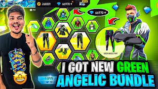 Free Fire I Got New Green Angelic Bundle In 999 Diamonds😍💎Poor To Rich -Garena Free Fire