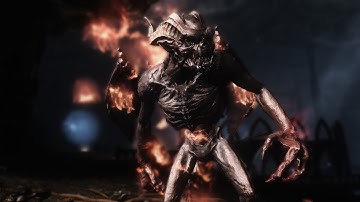 Skyrim - Gargoyles In The Wild (RARE ENCOUNTER)