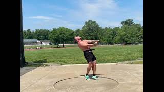 Athlete Loses Balance and Falls While Attempting Hammer Throw - 1419407