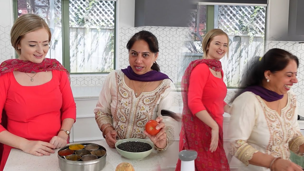 COOKING DAAL CHAWAL WITH MY INDIAN MOTHER IN LAW - Dhaba Style Dal Recipe