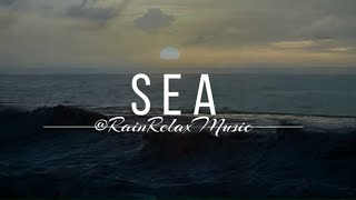 The sea, the sound of the surf, relaxing music, relaxation and enjoyment