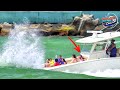 Boat Out of Control Kids on Panic Mode Haulover Inlet Boats