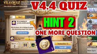 V4.4 QUIZ HINT 2 ALL MISSION COMPLETE PUBG MOBILE | V4.4 CHANGE QUESTION HINT 2 QUIZ EVENT screenshot 4