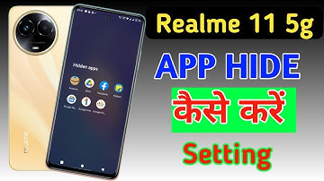 How to hide apps in Realme 11 5g /Realme 11 5g app hide/app hide setting