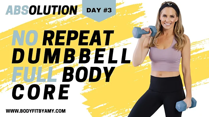 32 Minutes No Repeat Dumbbell Full Body Core I Abs...