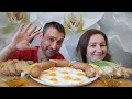 МУКБАНГ САРДЕЛЬКИ И ЯИЧНИЦА ДЕНИСА ТЯНЕТ НА СОЛЕНЕНЬКОЕ 😱 | MUKBANG SAUSAGES AND FRIED EGGS