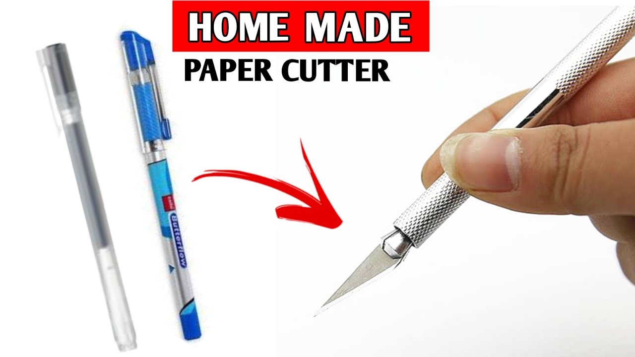 how to make cutter, how to make paper cutter, how to make pen knife at  home