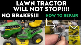 How to repair brakes on a riding lawn mower