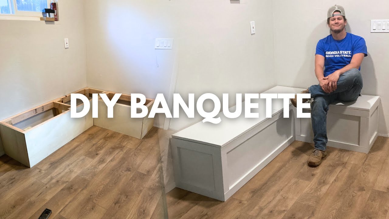 How to Build A Banquette | It has storage - YouTube