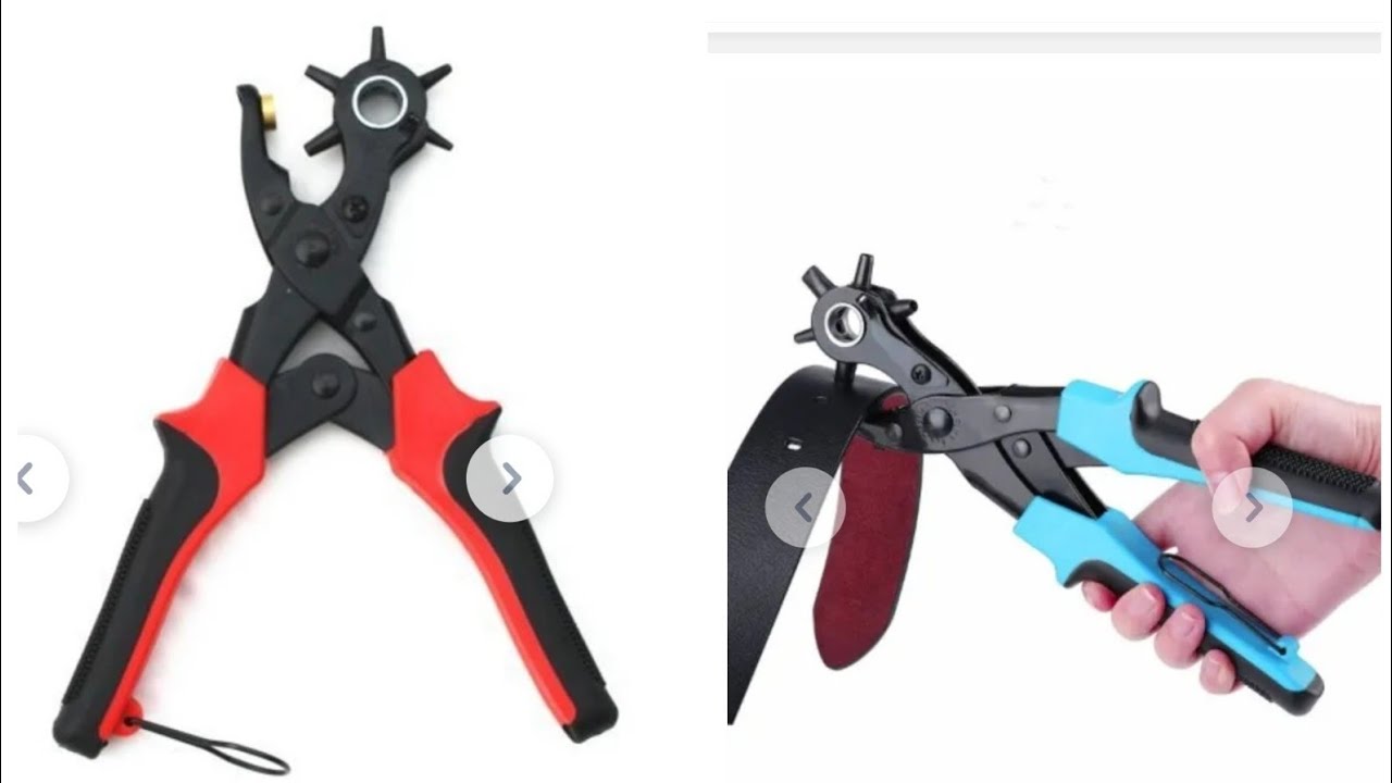 HOW TO USE HOLE PUNCHER/ PROFESSIONAL PUNCH PLIER FOR LEATHER, BELT, BAG &  SHOES. 
