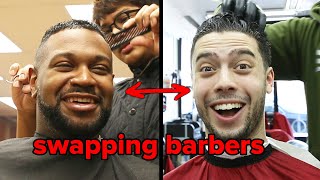 Friends Swap Barbers