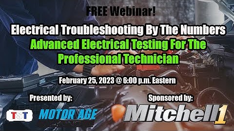 Advanced Electrical Testing For The Professional Technician