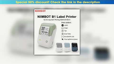 Hands-on Quality product Niimbot B1 Label Printer Portable Handheld Thermal  Mini Barcode QR Code S