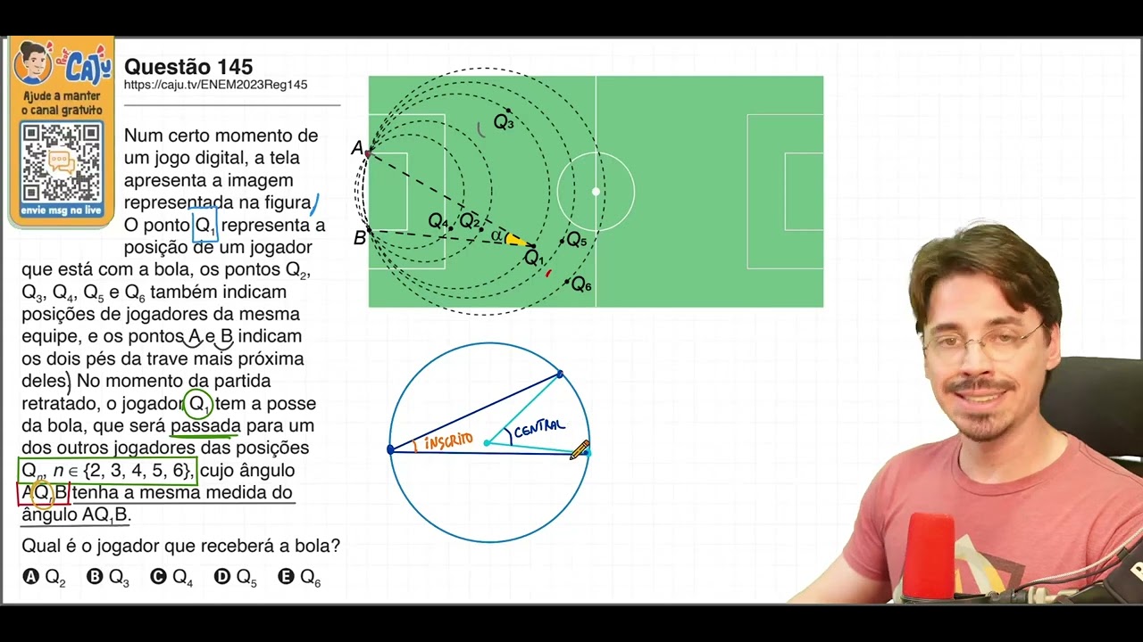 [ENEM 2023] 145 📘 GEOMETRIA PLANA Num certo momento de um jogo digital, a tela apresenta a imagem