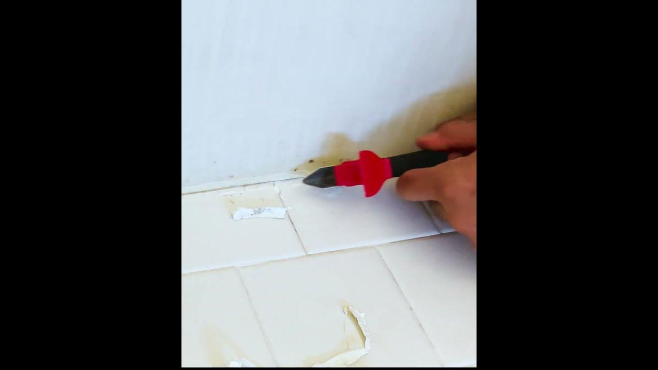 How to remove caulk easily using / Allway Caulk Tool YouTube