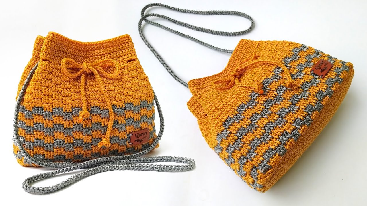 КАК СДЕЛАТЬ КРАСИВУЮ И ЛЕГКУЮ СУМКУ, ВЯЗАННУЮ КРЮЧКОМ С НОВЫМ УЗОРОМ ДЛЯ НАЧИНАЮЩИХ