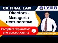 CA FINAL LAW - COMPLETE CONCEPT COVERAGE OF MANAGERIAL REMUNERATION - SEC 197 r.w. SCHEDULE V