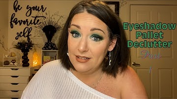 Eyeshadow Declutter pt 1 #makeupover40 #declutter #eyeshadowdeclutter