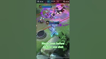 Never seen before all 5 with one ultimate for 1 shot build dm #mobilelegends #savage #xavier