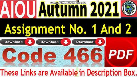 AIOU Code 466 Solved Assignment No.1 & 2 Autumn 2021 | History of Library With Reference to Pakistan