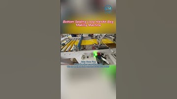 Automatic Bottom Sealing Soft Loop Handle Bag Making Machine