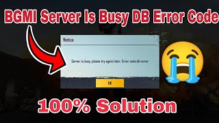 BGMI Server Is Busy DB Error Code Problem Fixed? 😳 BGMI Friends Synergy Missing 💔