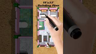 18x33 Detail 3D Floor Plan with Proper Measurements#home #shorts #house #shortvideo #building