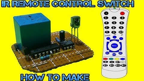 how to make Ir Remote CONTROLLED SWITCH