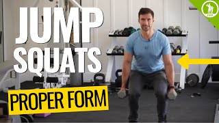 How To Do Jump Squats Properly  Full Video Tutorial & Exercise Guide (With & Without Weights)