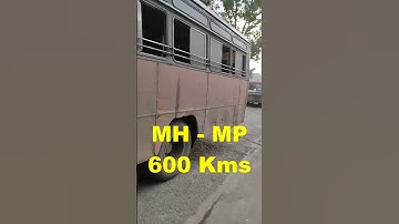 600 Kms MSRTC Bus #shorts