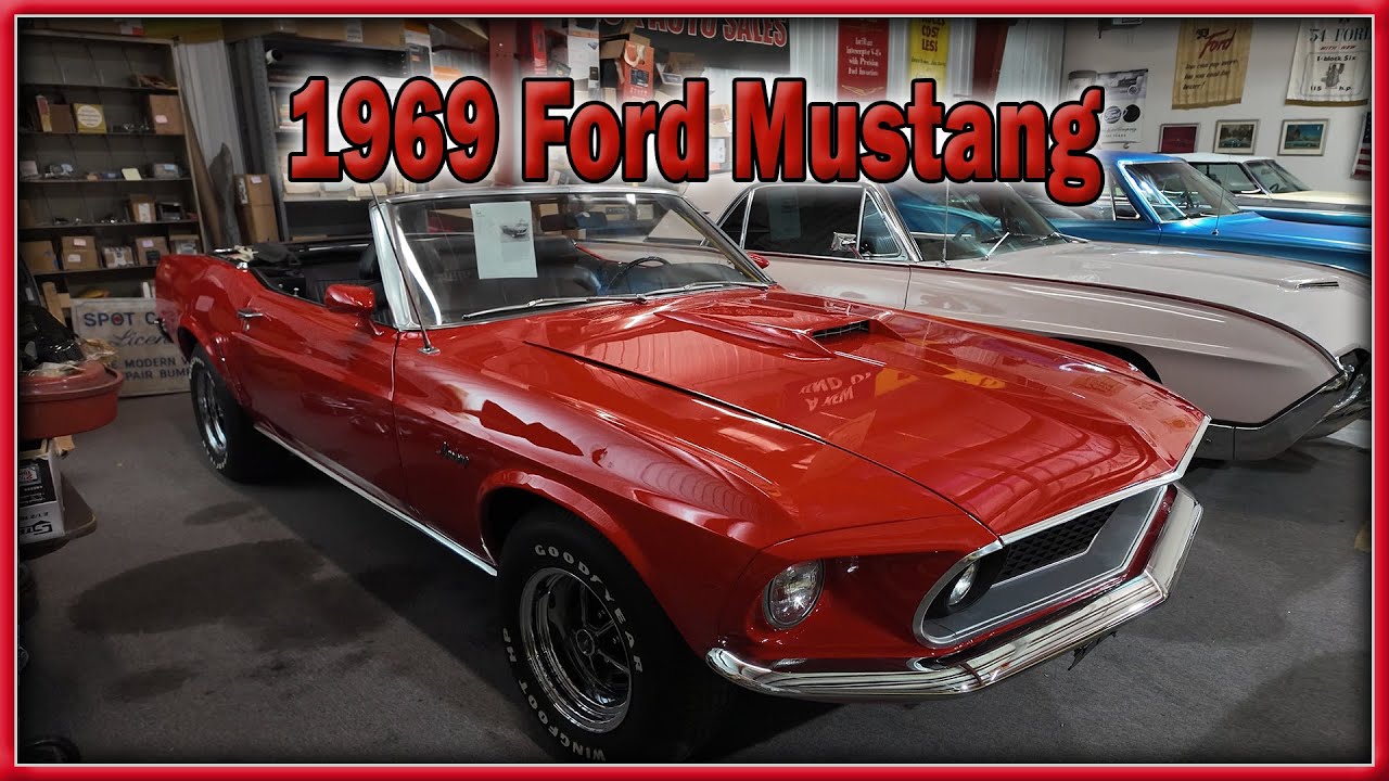 1969 Ford Mustang Convertible in Red at Druk Auto Sales YouTube