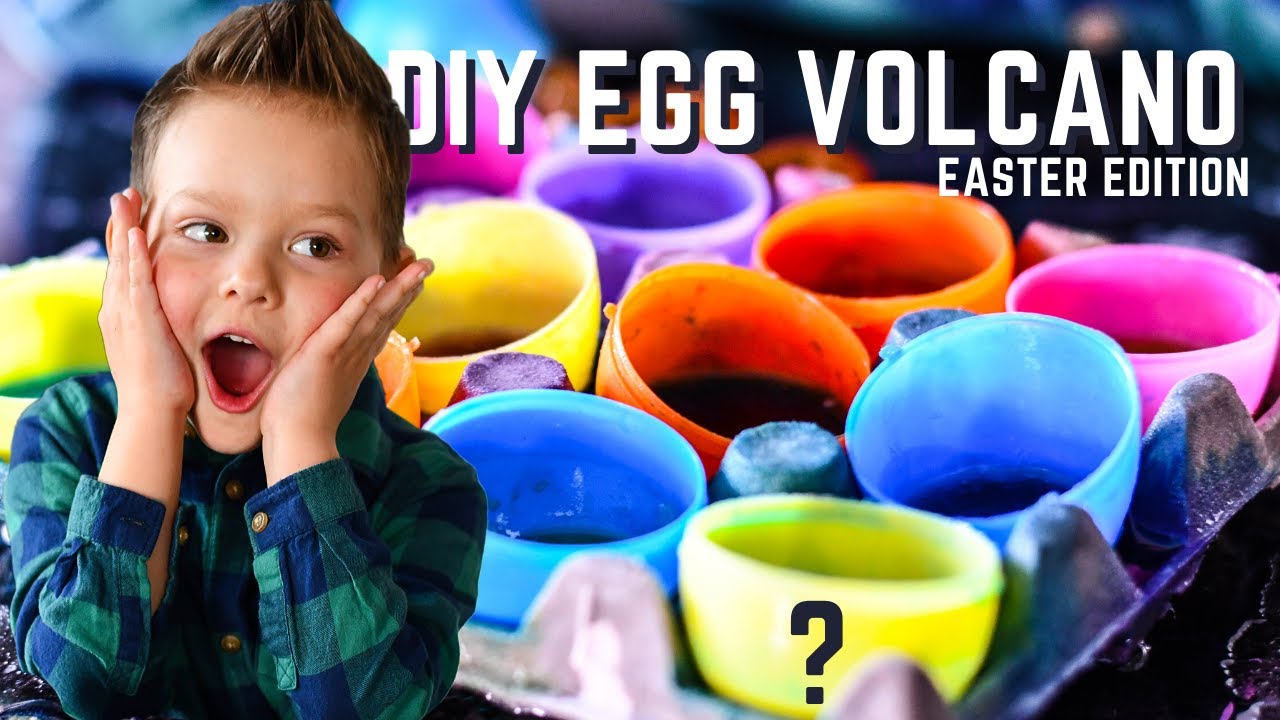 DIY Surprise Volcano Eggs Explosion - Hiding Colors Easter Edition ...