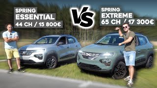 On compare les 2 versions de la Dacia Spring ! (Essential VS Extreme)