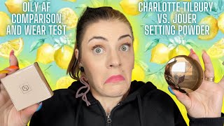 Charlotte Tilbury Airbrush Vs Jouer Soft Focus Setting Powder ♡ Oily AF Wear Test / Comparison screenshot 5