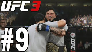 UFC 3 Middleweight Career Mode Walkthrough Part 9 - TITLE DEFENSE!